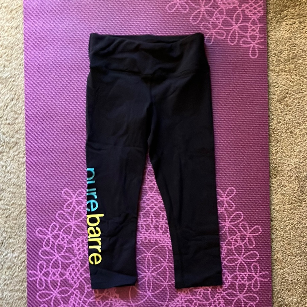 XS Purebarre branded cropped leggings made by SPLITS59